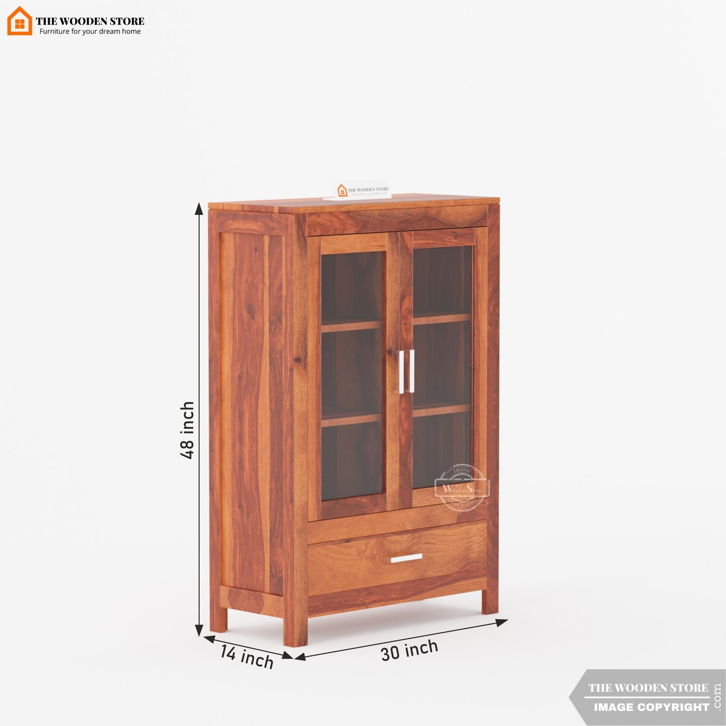 Hachiko Book Case (Honey Finish)