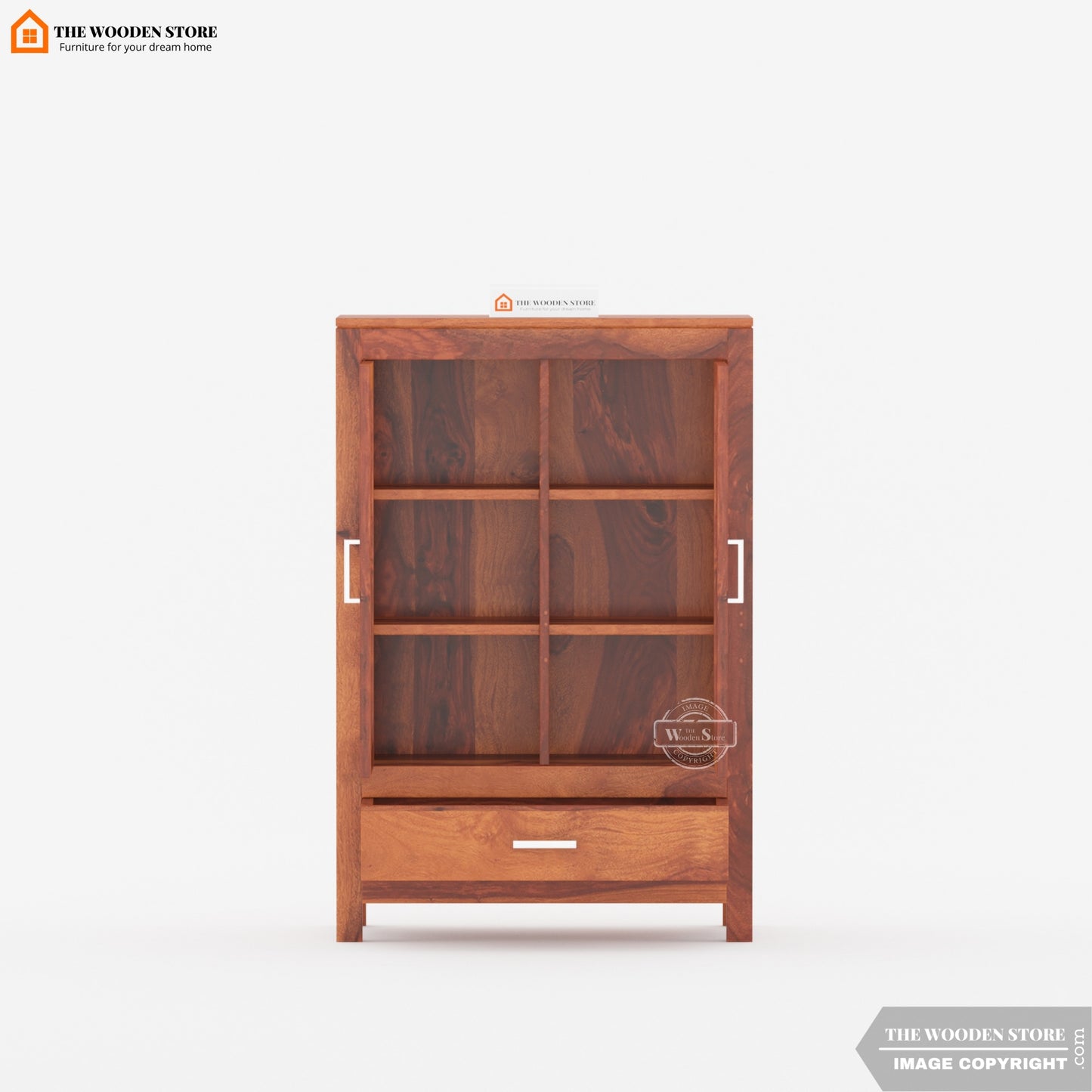Hachiko Book Case (Honey Finish)