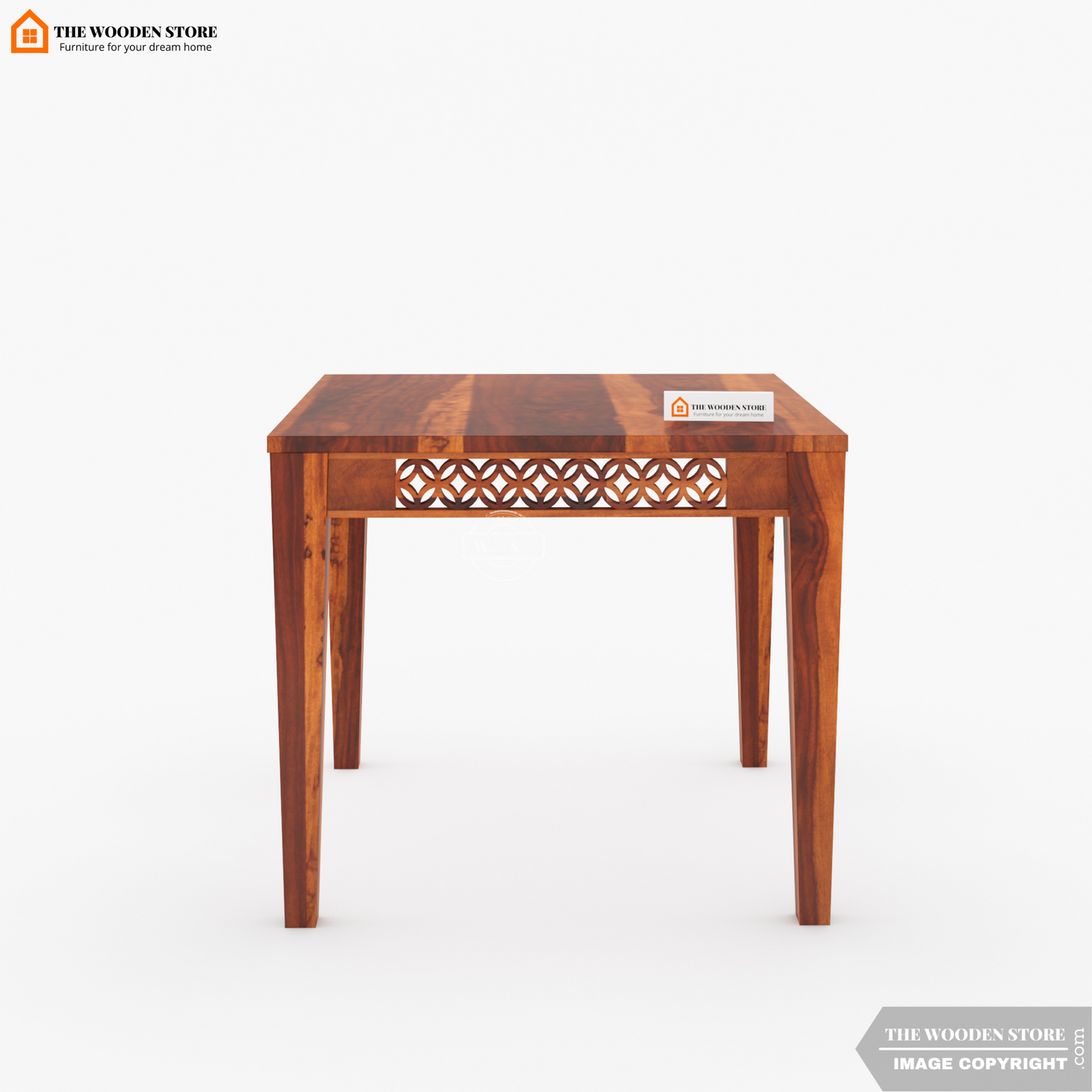 Daffy 4 Seater Dining Set (Honey Finish)