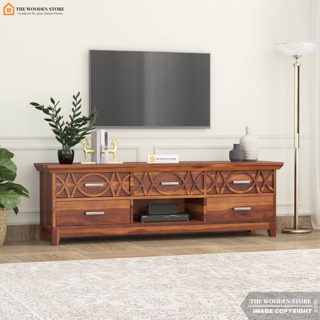 Alice Tv Unit (Honey Finish)