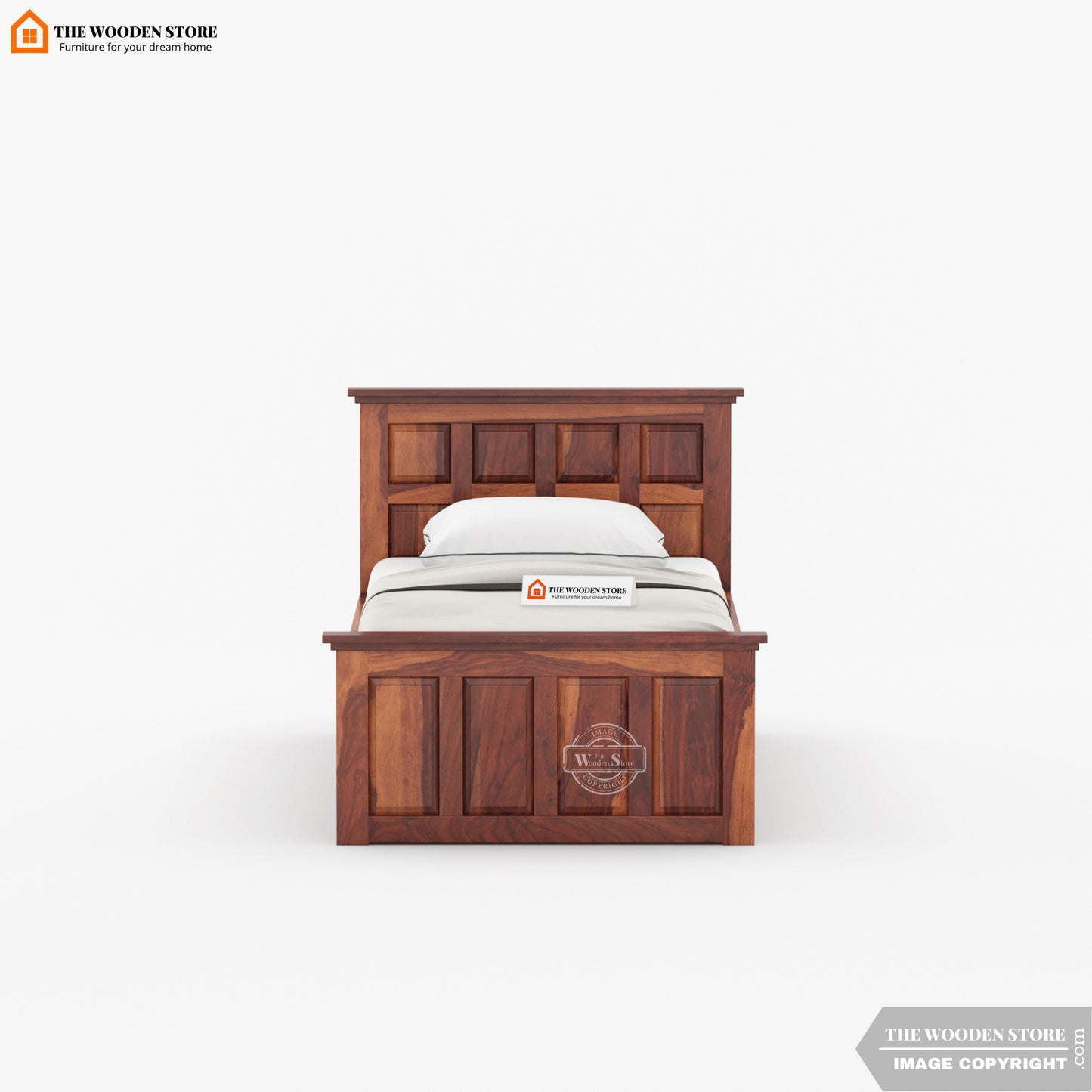 Paloma Single Bed With Storage (Honey Finish)