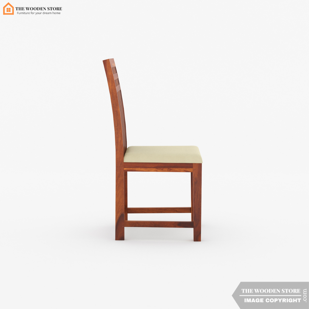 Donald 6 Seater Dining Table Set (Honey Finish)