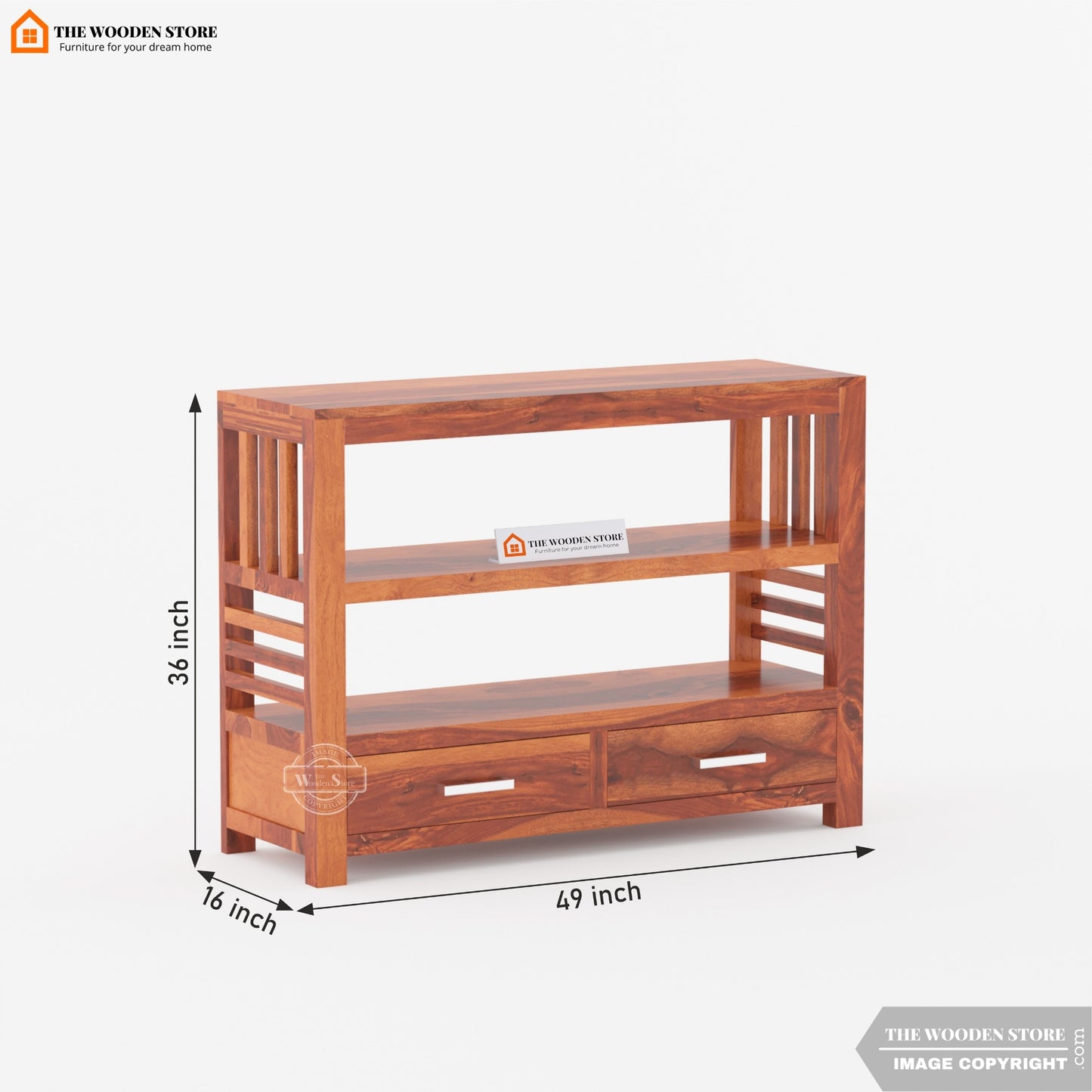 Ginger Book Shelf (Honey Finish)
