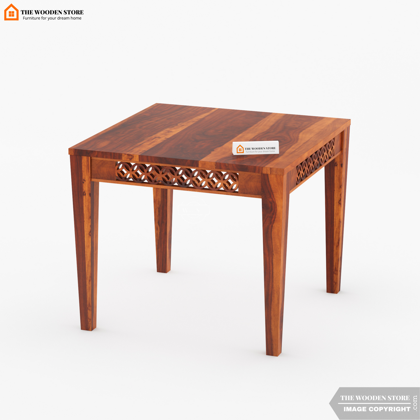Daffy 4 Seater Dining Set (Honey Finish)