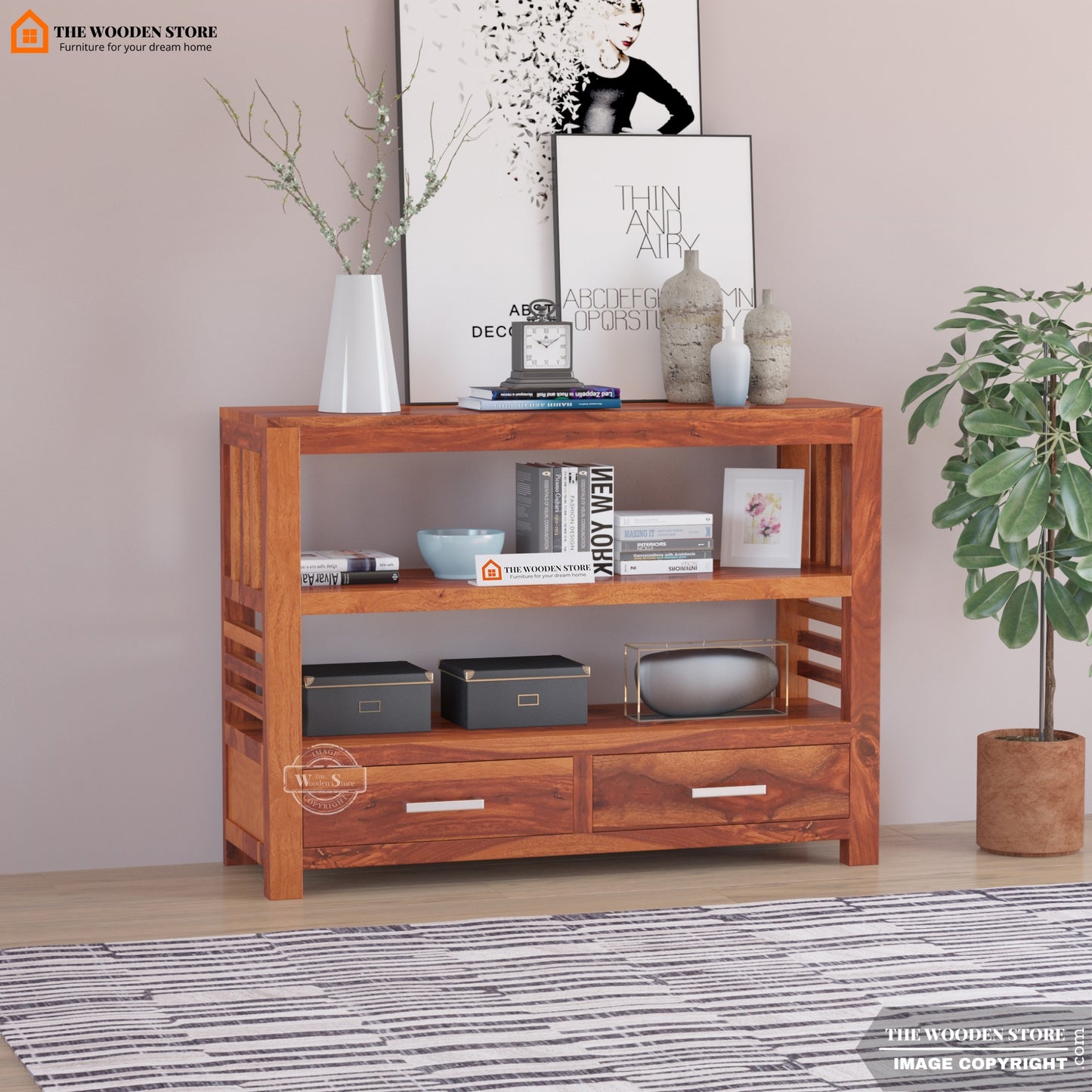 Ginger Book Shelf (Honey Finish)