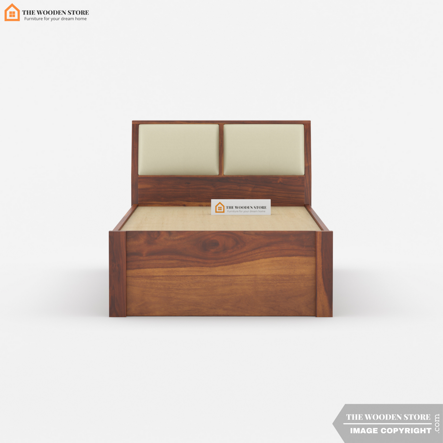 Walker Single Bed With Drawer Storage (Honey Finish)