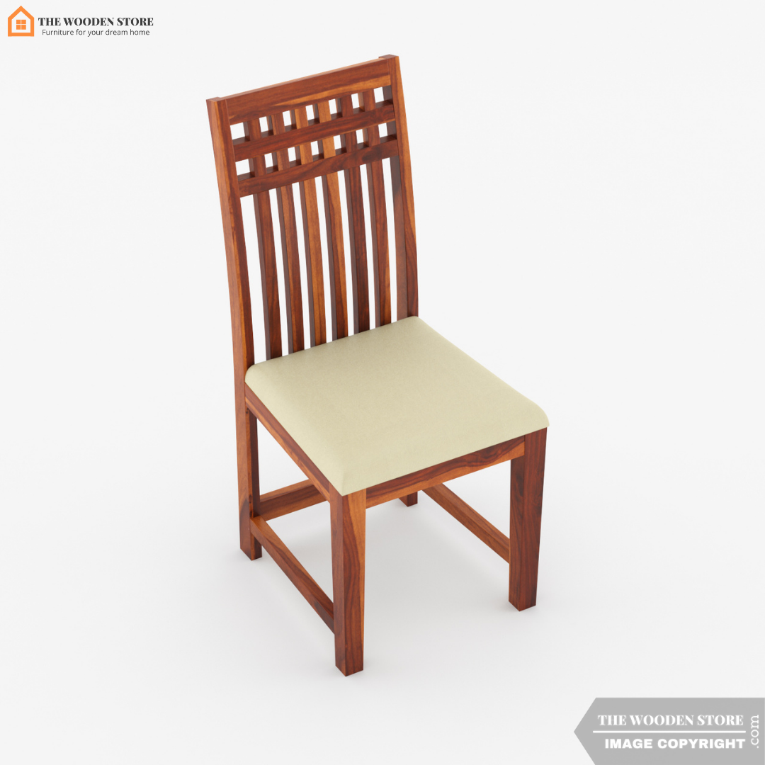 Donald 6 Seater Dining Table Set (Honey Finish)