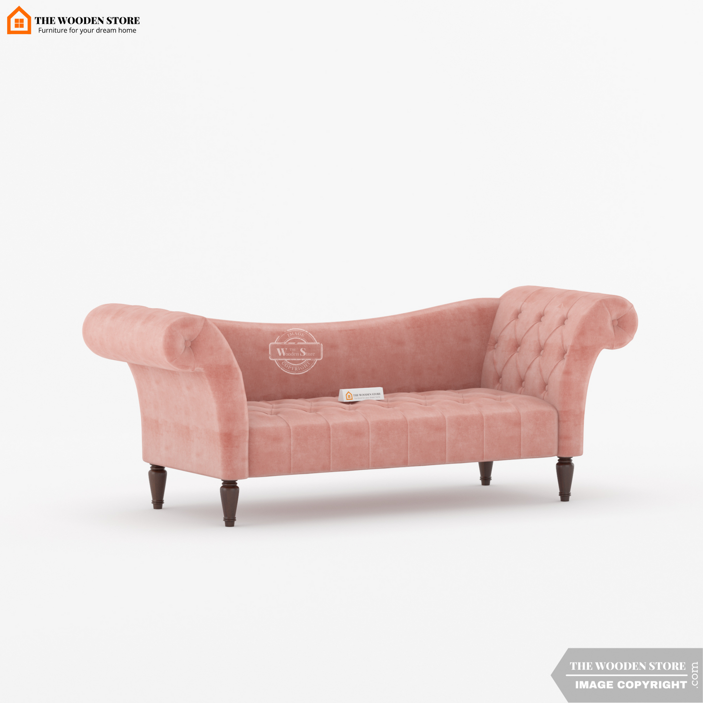 Sable Chaise Lounge (Blush Pink)