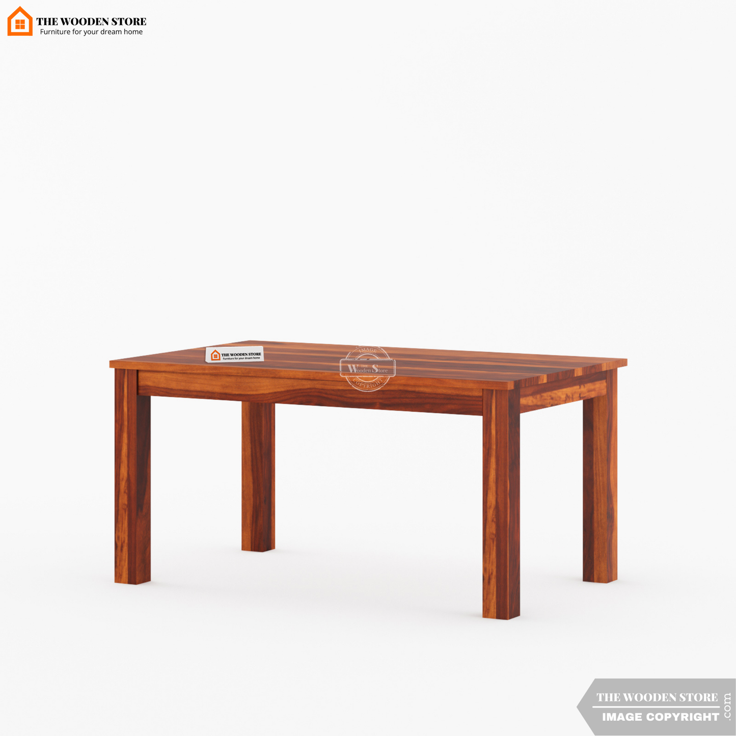 Bob 6 Seater Dining Set (Honey Finish)