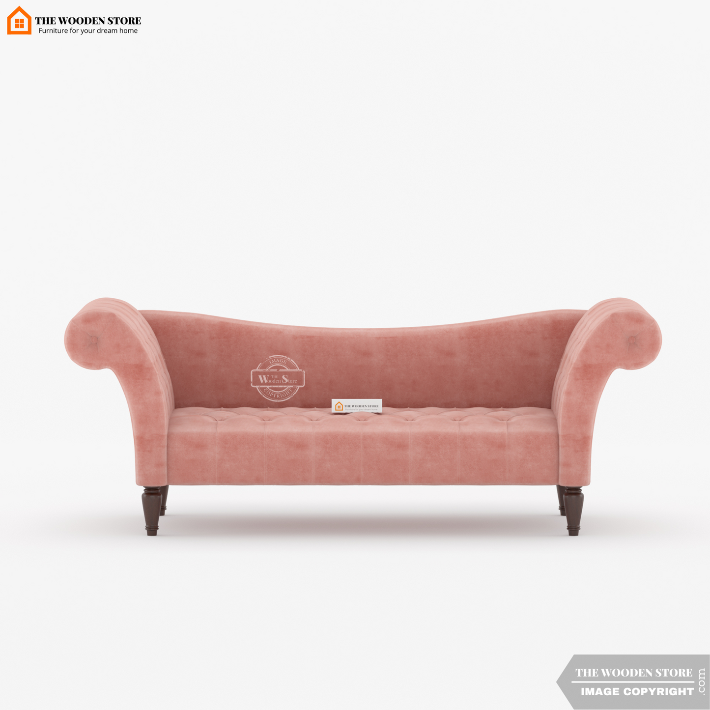 Sable Chaise Lounge (Blush Pink)