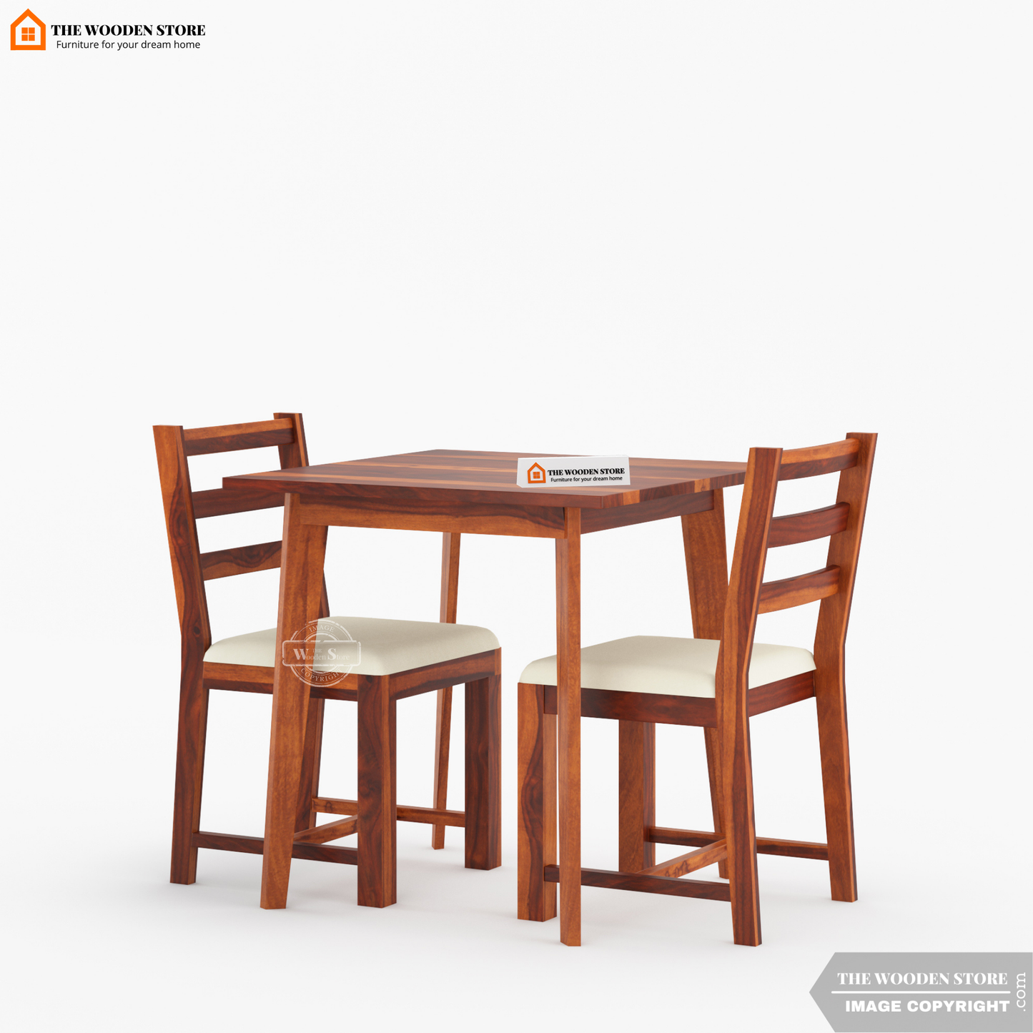 Sharon 2 Seater Dining Set (Honey Finish)