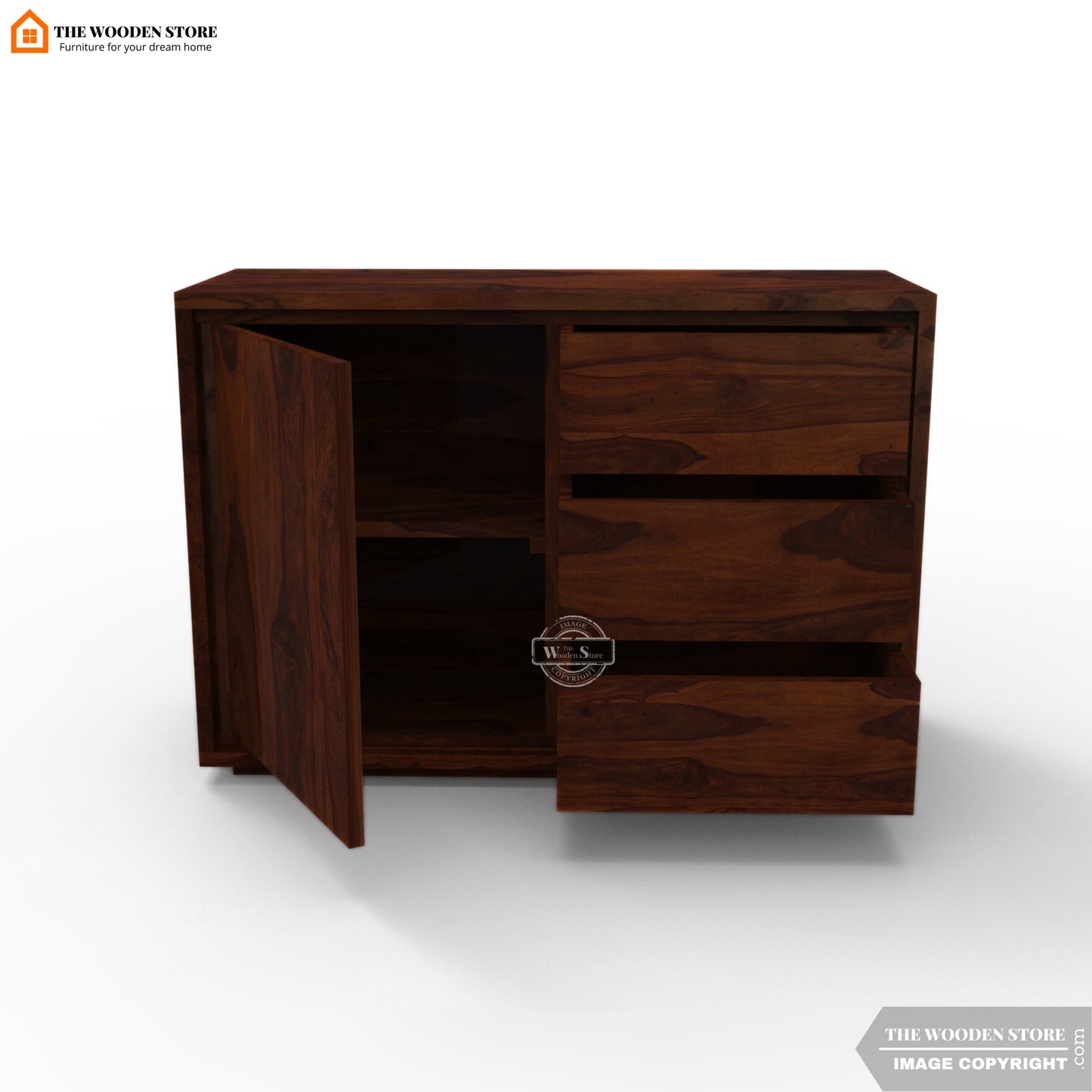 Jada Chest Of Drawer (Walnut Finish)