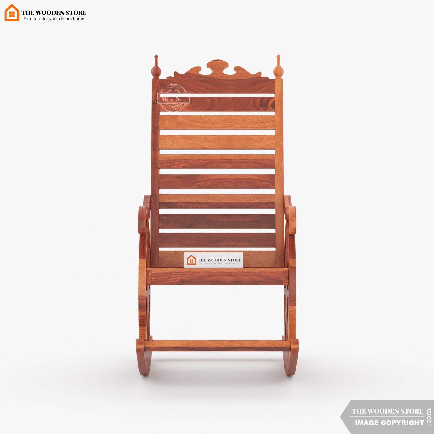 Skylar Rocking Chair (Honey Finish)