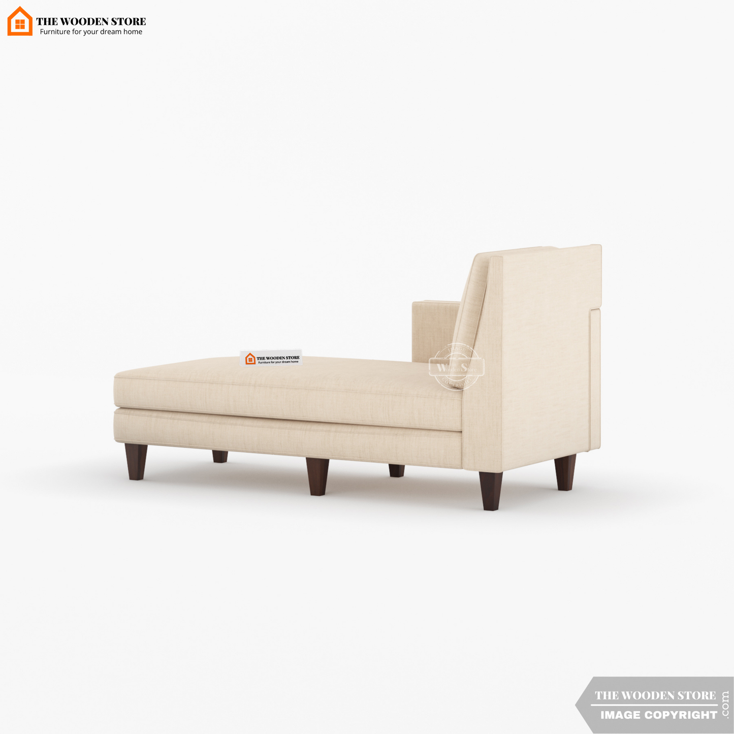 Milbrey Chaise Lounge (Soft Vanilla)
