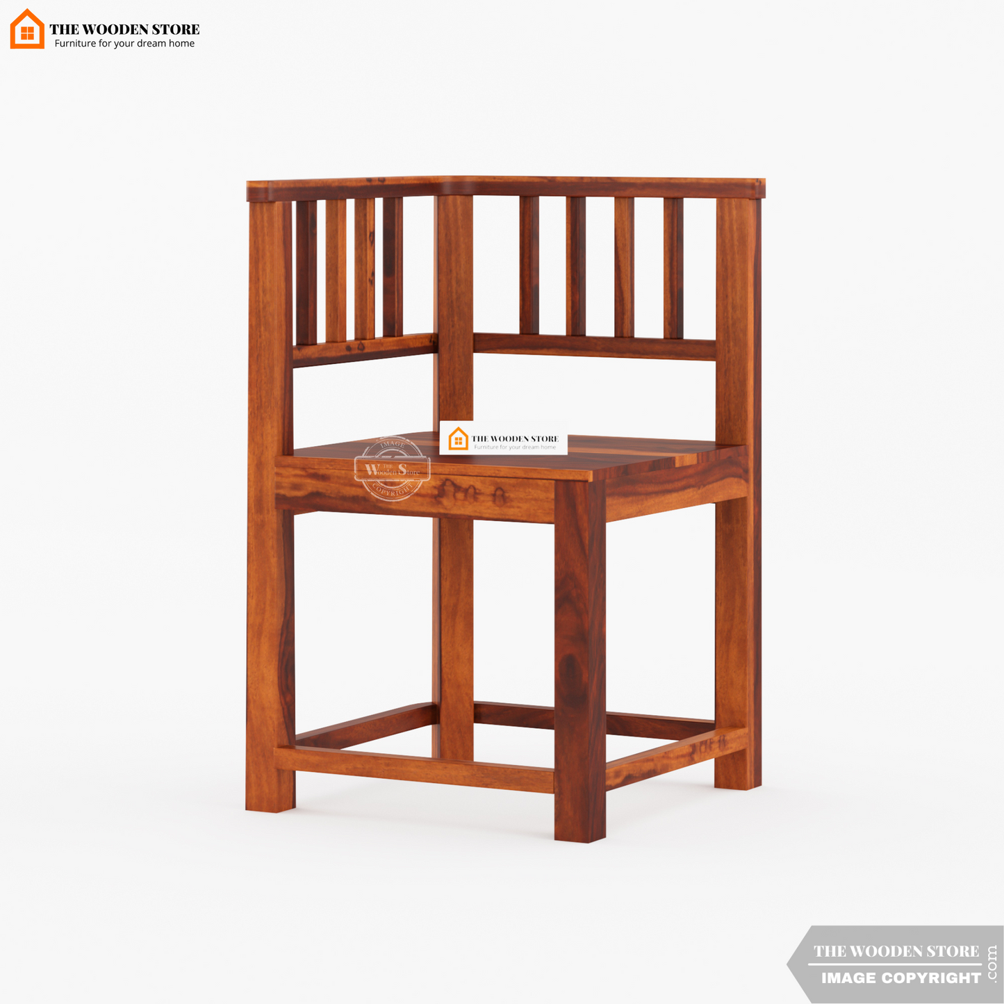 Carson 4 Seater Dining Set (Honey Finish)