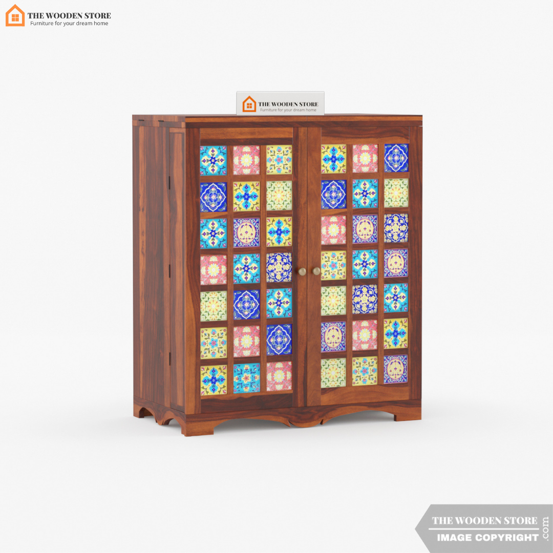 Bunny Bar Cabinet (Honey Finish)