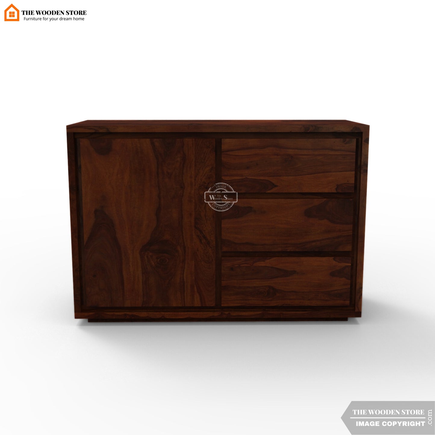 Jada Chest Of Drawer (Walnut Finish)