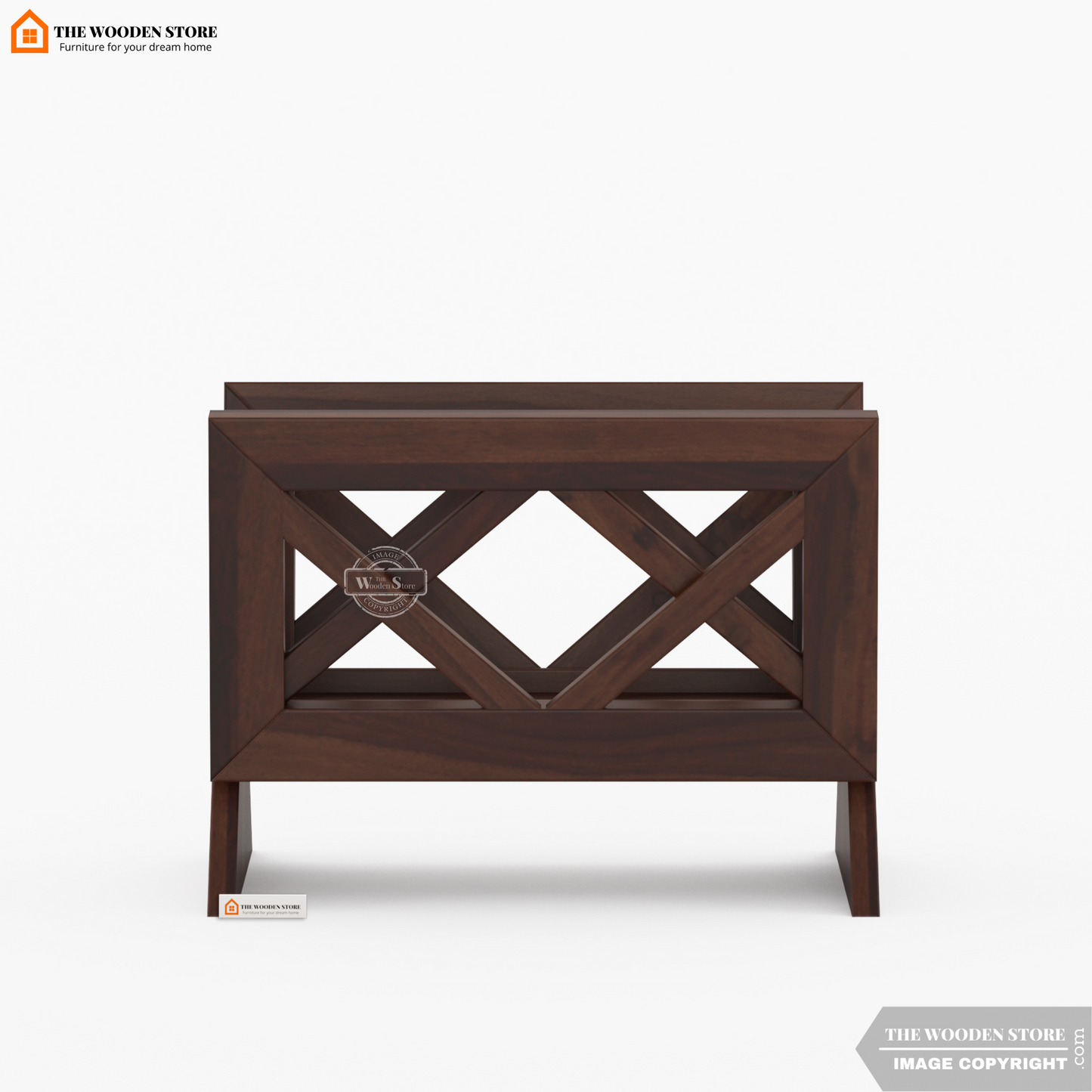 Cole Magazine Rack (Walnut Finish)