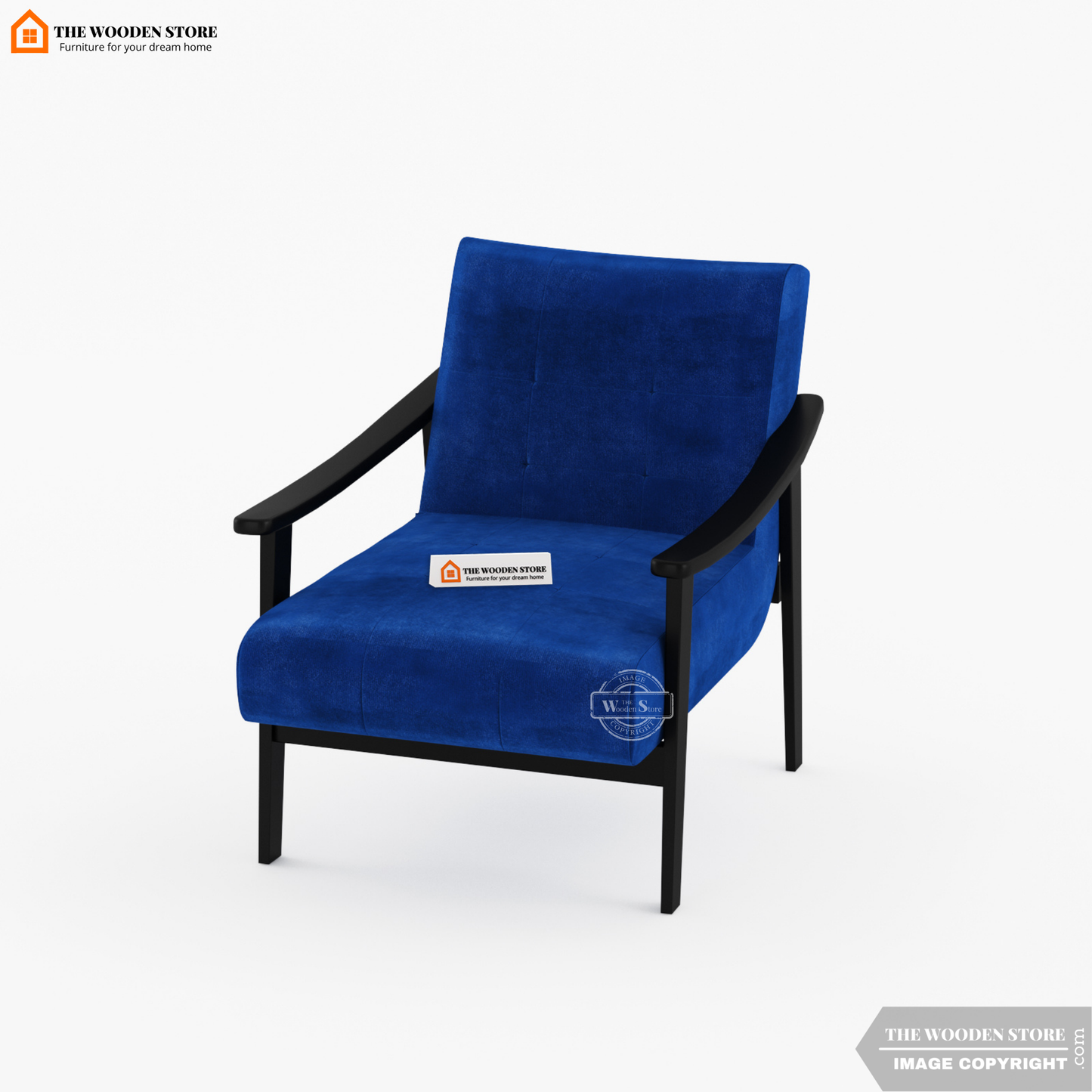 Leston Lounge Chair (Marine Blue)