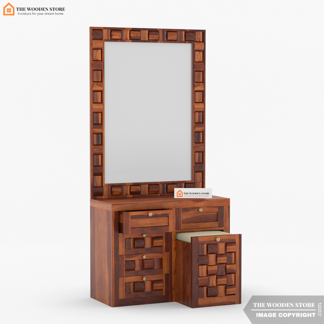 Woodwave Large Dressing Table (Honey Finish)