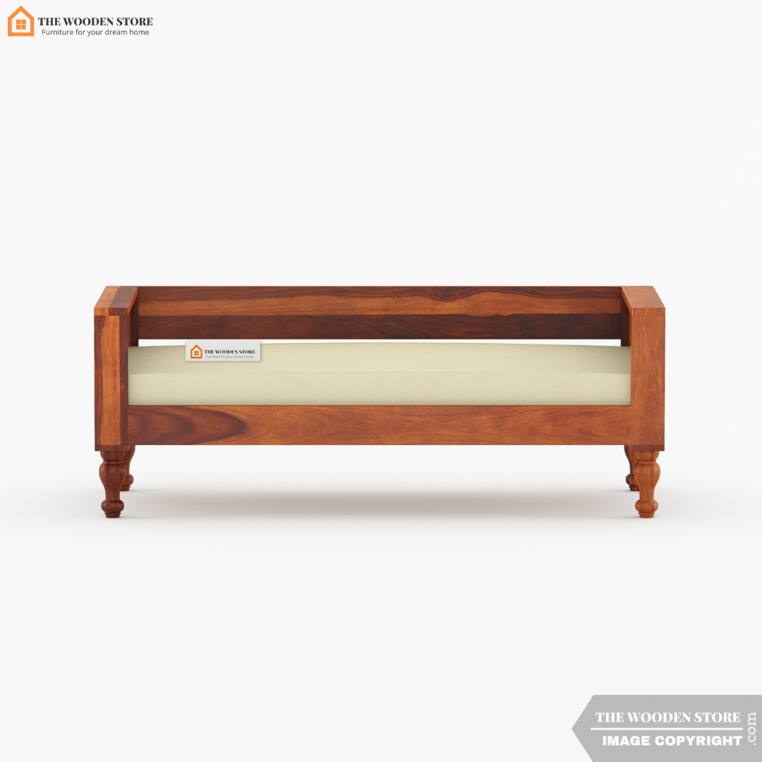 Bunny 3 Seater Wooden Sofa (Honey Finish)