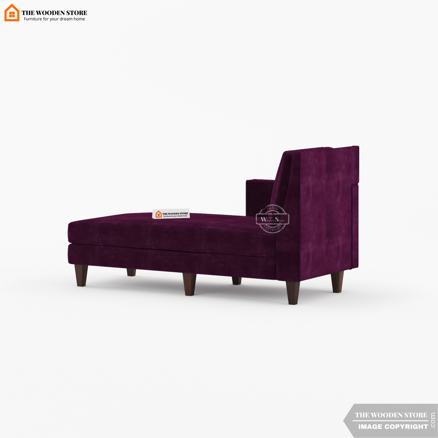 Milbrey Chaise Lounge (Wine Berry)