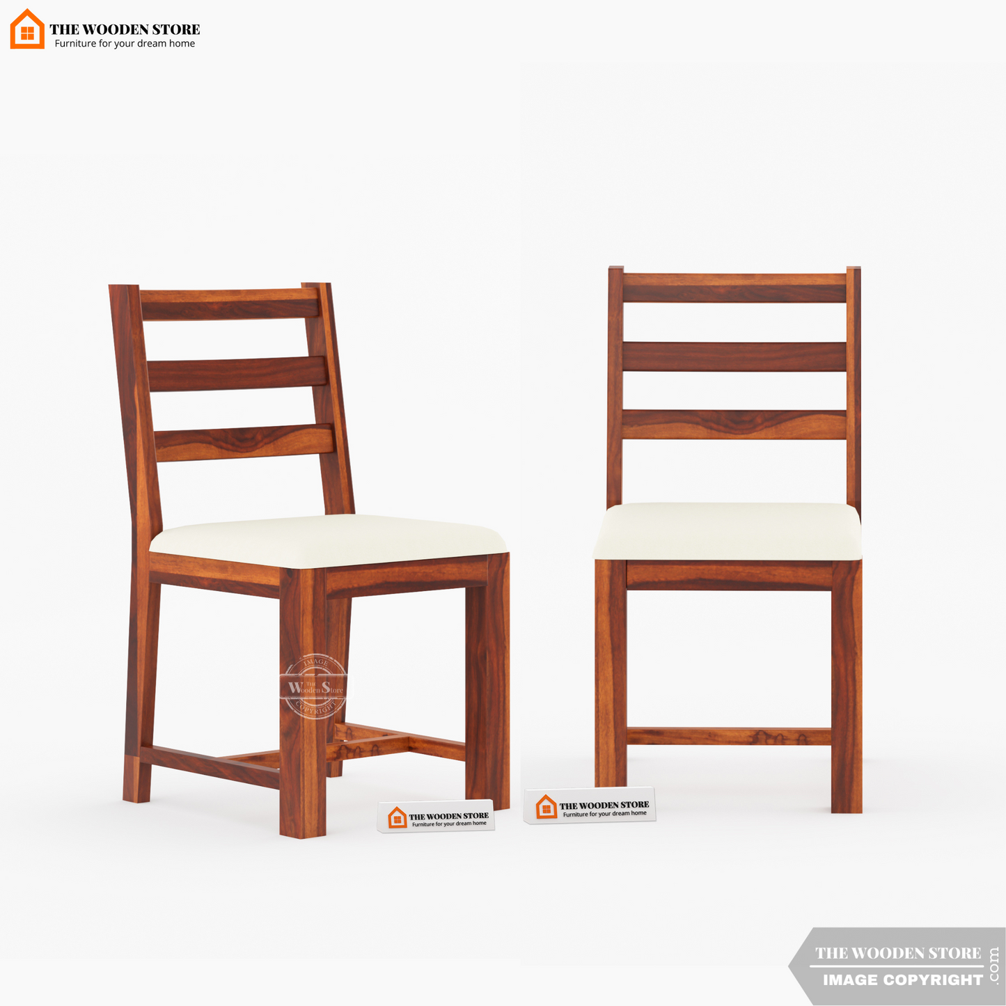Sharon Dining Chair - Set of 2 (Honey Finish)