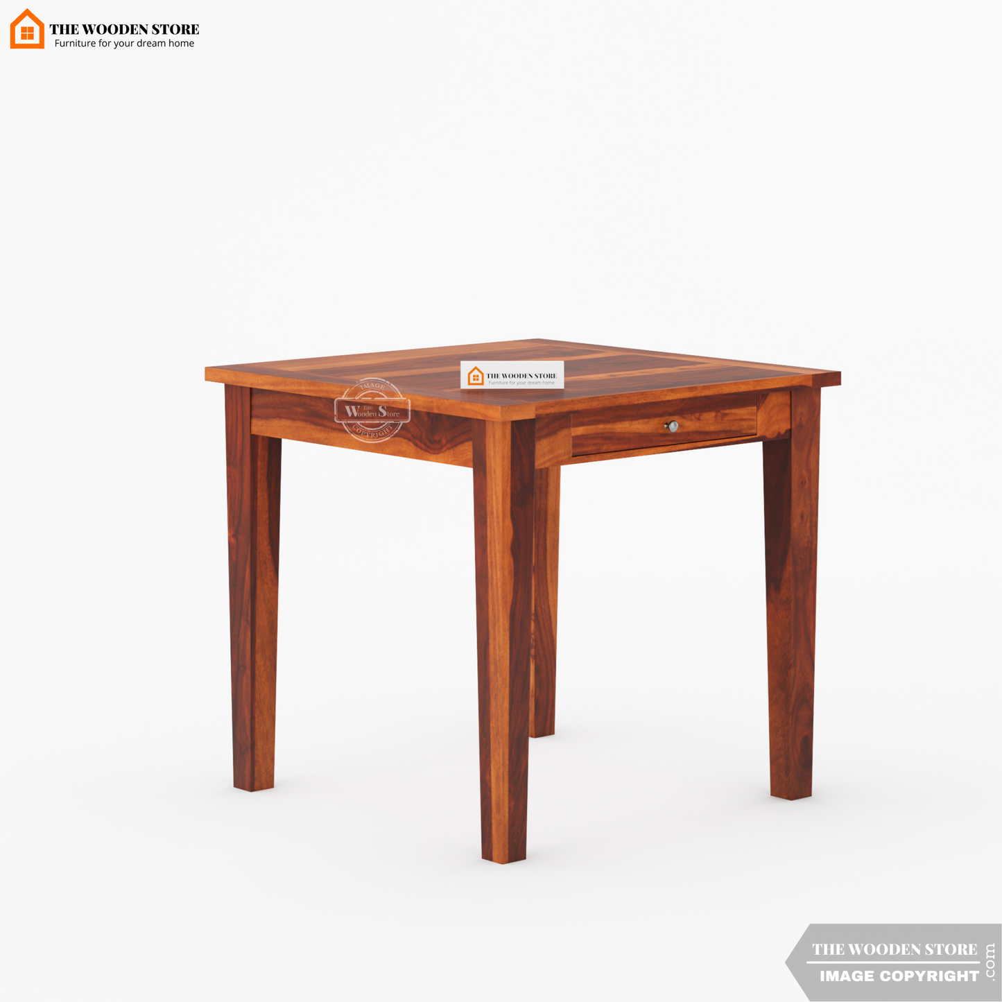 Velma 2 Seater Dining Set (Honey Finish)