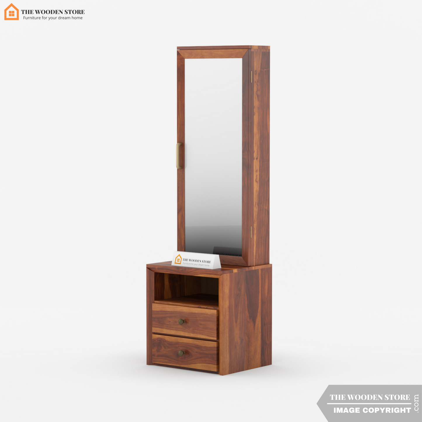 Caspian Dressing Table (Honey Finish)