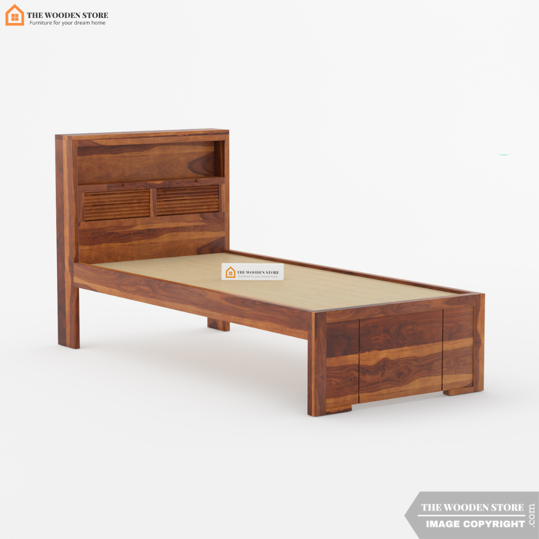 Franklin Single Bed Without Storage (Honey Finish)