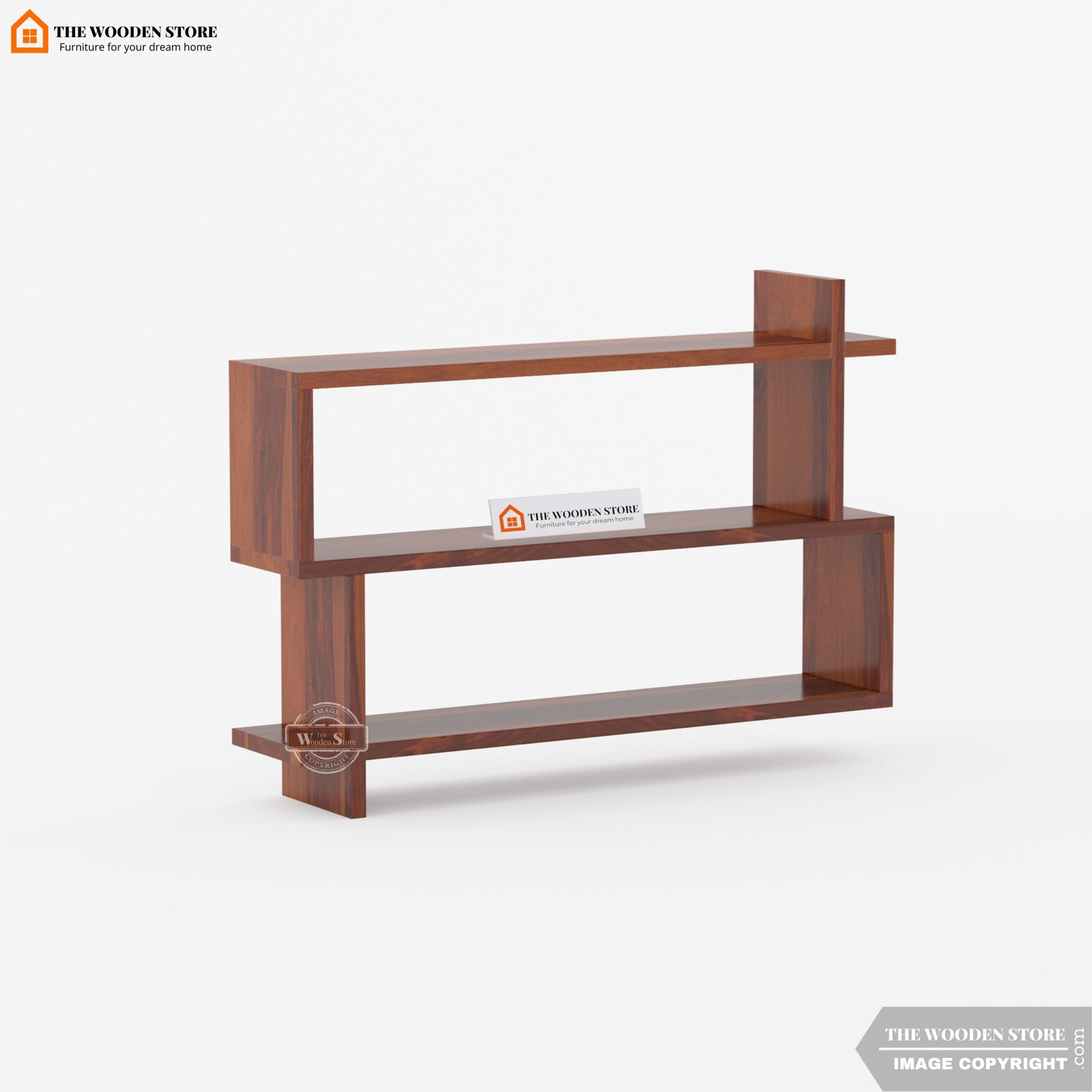 Snoopy Wall Shelf (Walnut Finish)