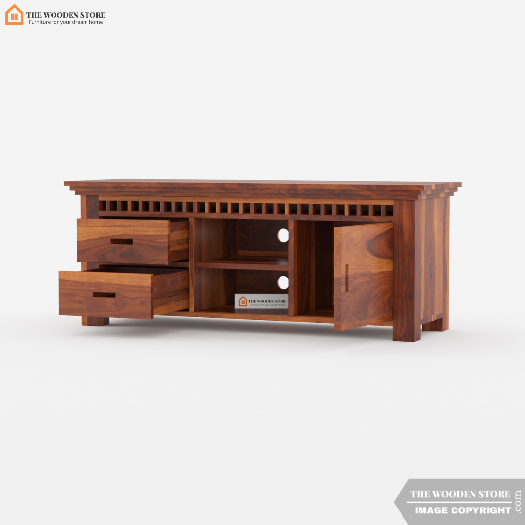 Donald Tv Unit (Honey Finish)