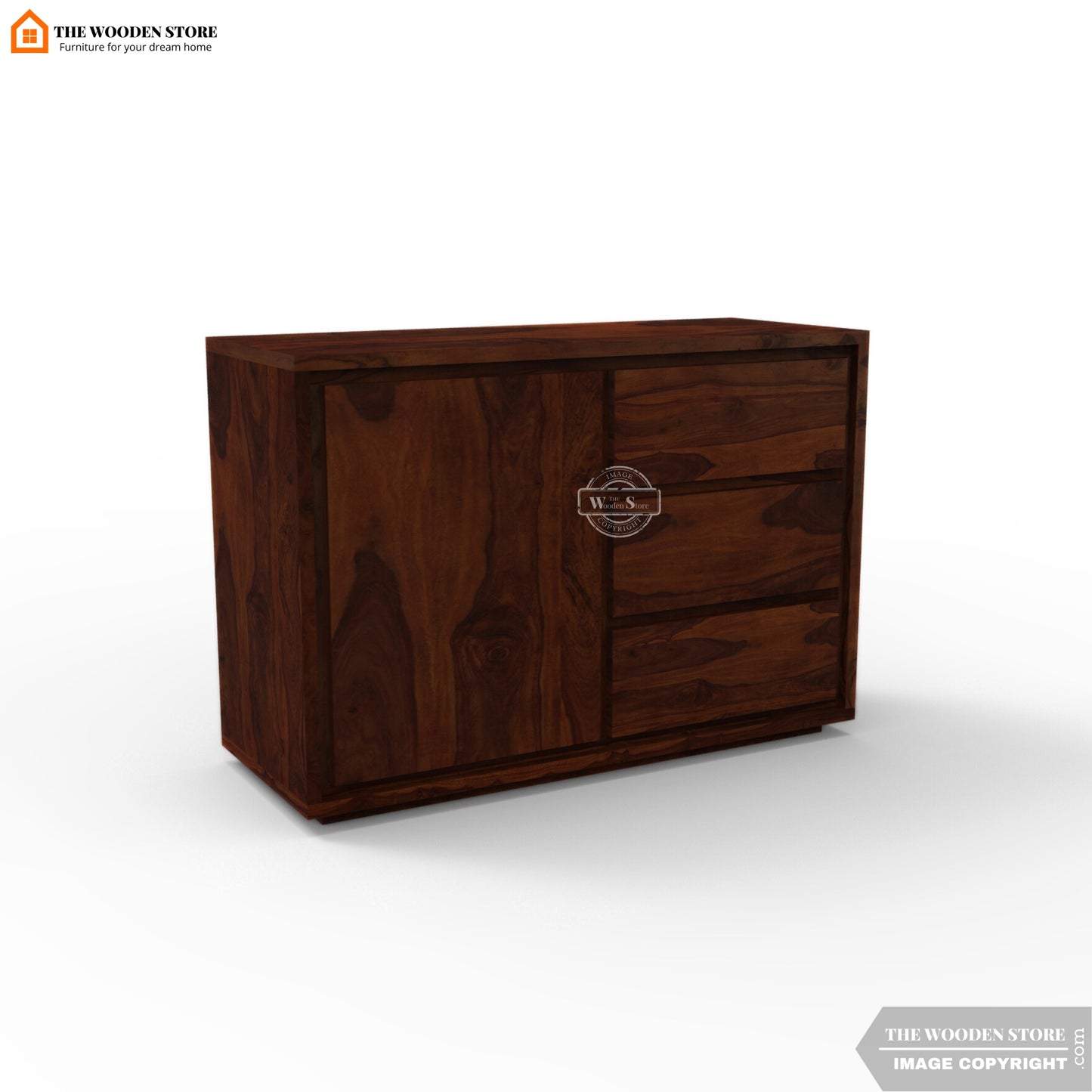 Jada Chest Of Drawer (Walnut Finish)