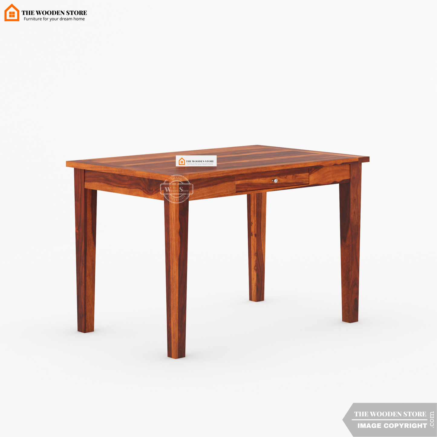 Velma 4 Seater Dining Set (Honey Finish)