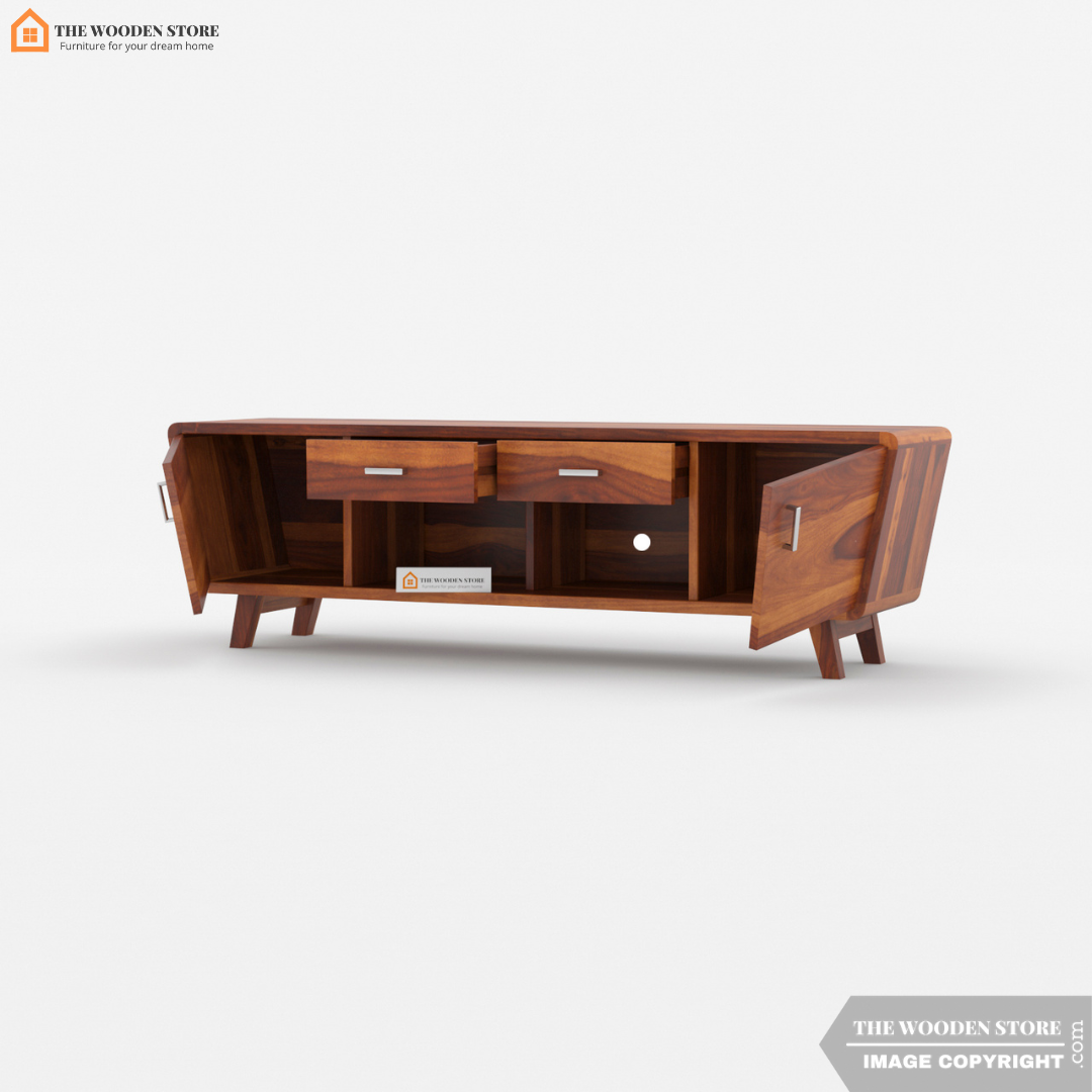 Melina Tv Unit (Honey Finish)