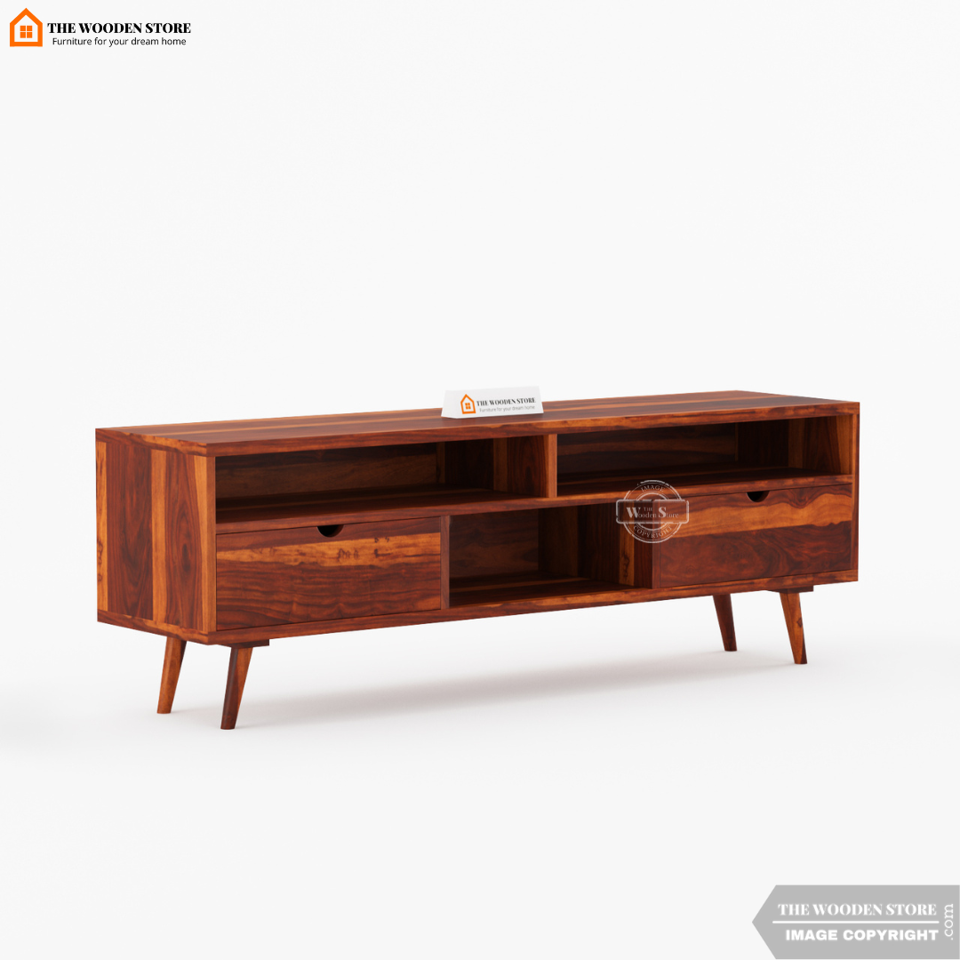 Oslo Large Tv Unit (Honey Finish)