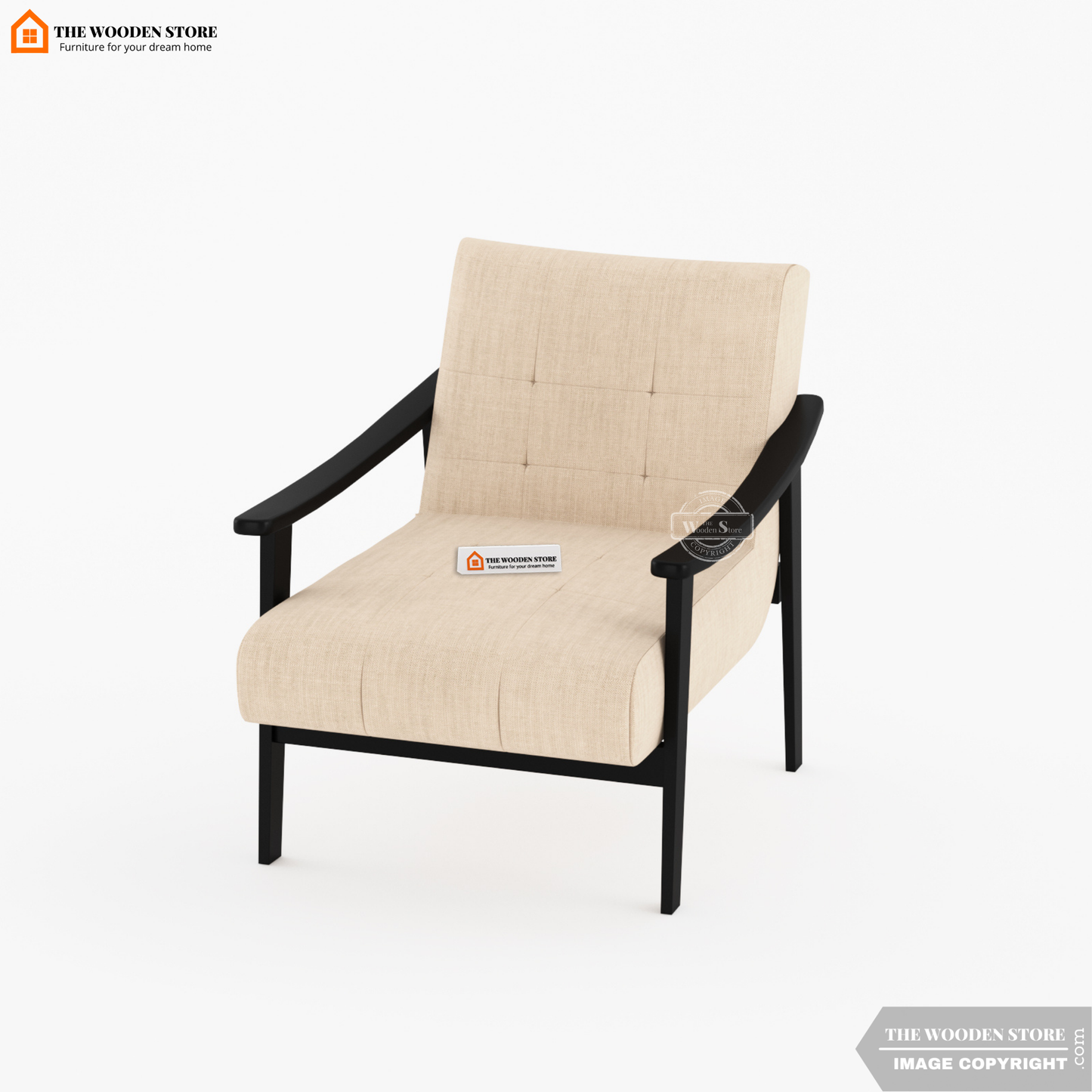 Leston Lounge Chair (Soft Vanilla)