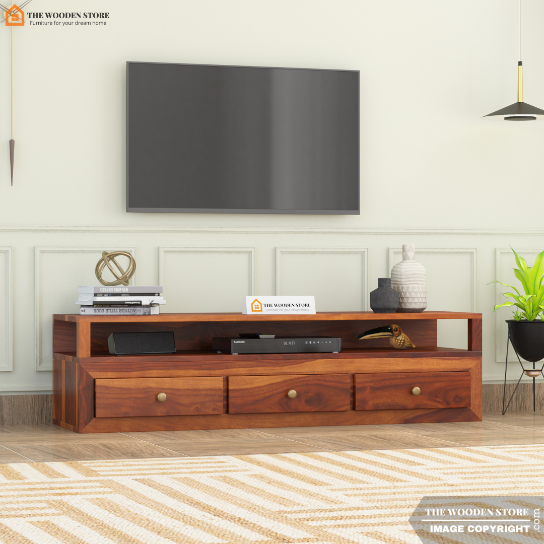 Carnival Tv Unit (Honey Finish)