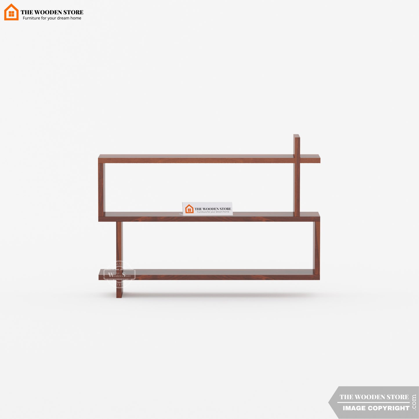 Snoopy Wall Shelf (Walnut Finish)
