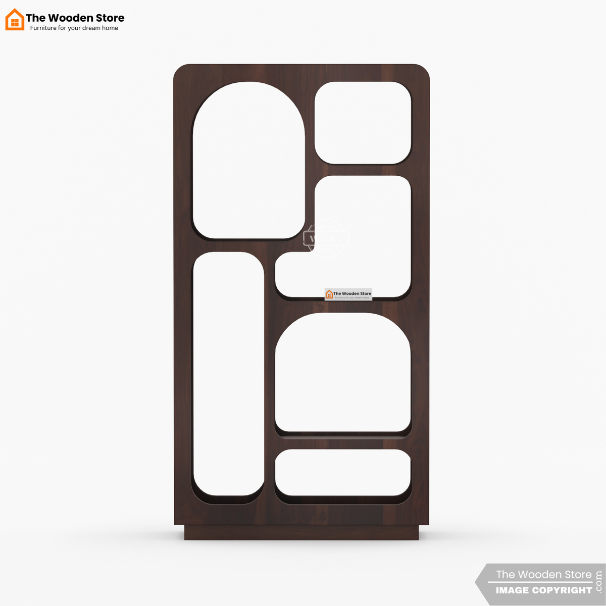 Guinna Bookshelf (Walnut Finish)