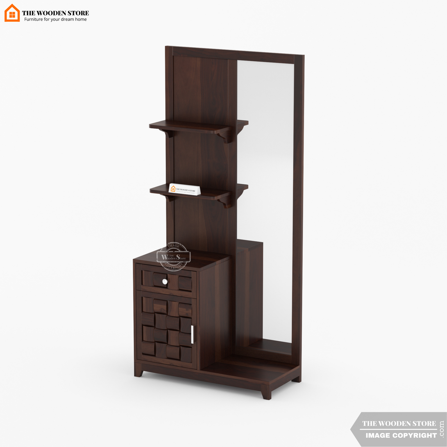 Woodwave Dressing Table (Walnut Finish)