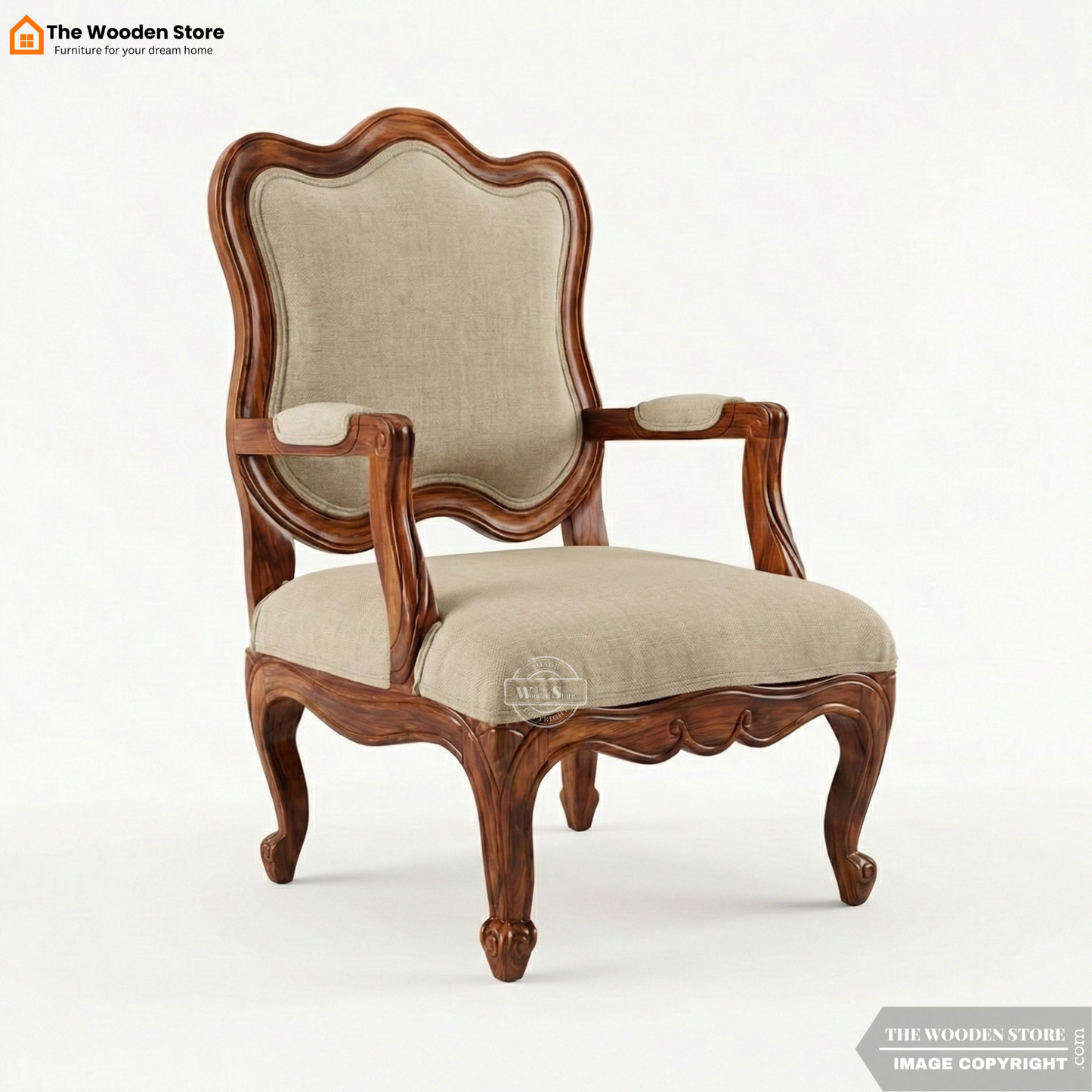 Colmar Arm Chair (Honey Finish)
