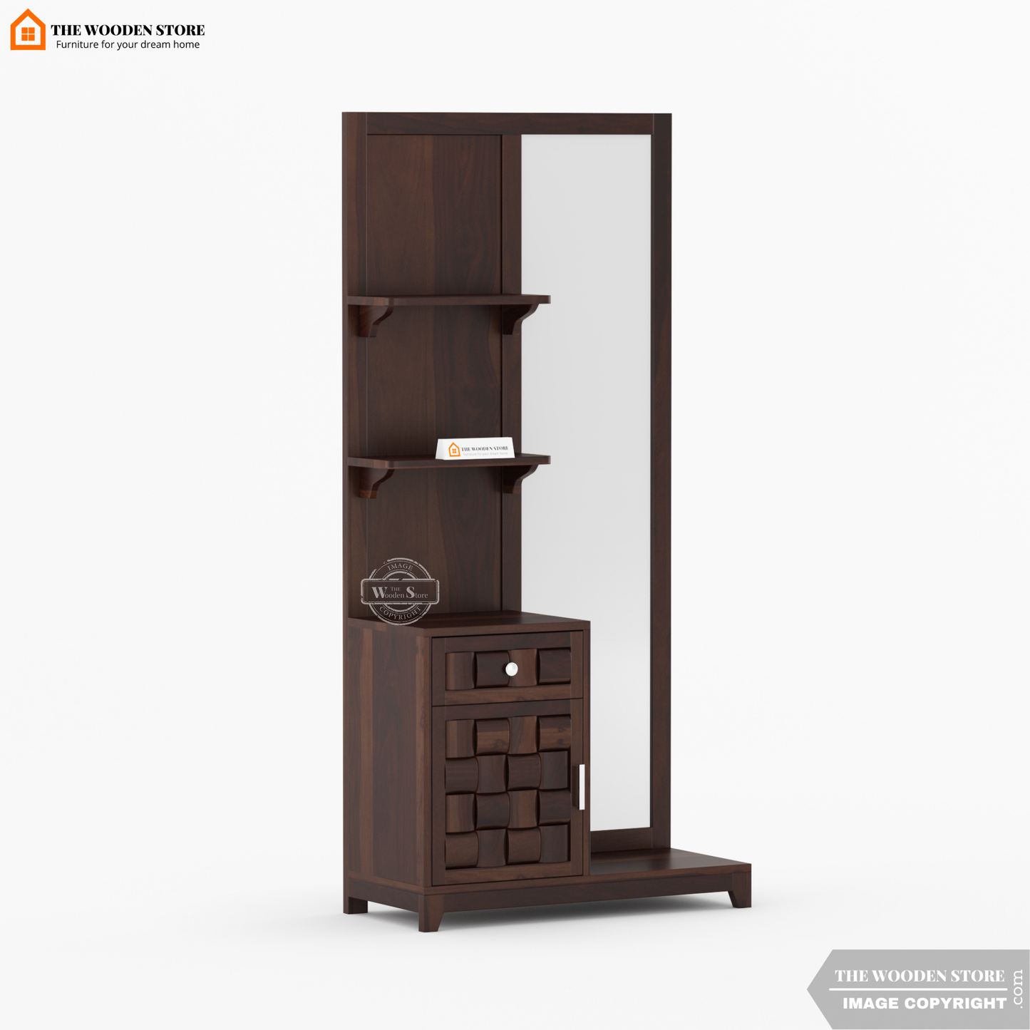 Woodwave Dressing Table (Walnut Finish)