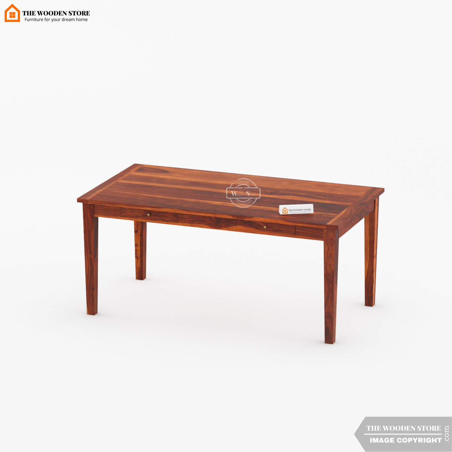 Folmar 6 Seater Dining Set (Honey Finish)
