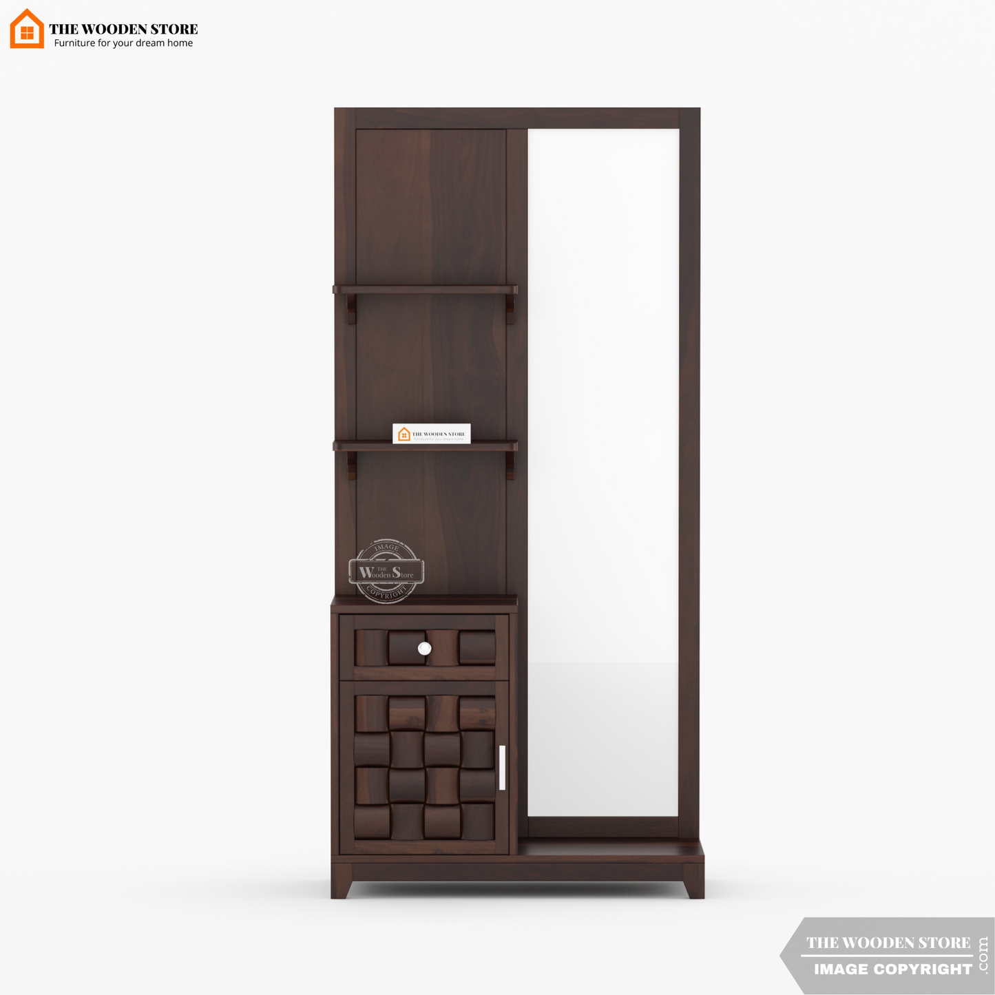 Woodwave Dressing Table (Walnut Finish)