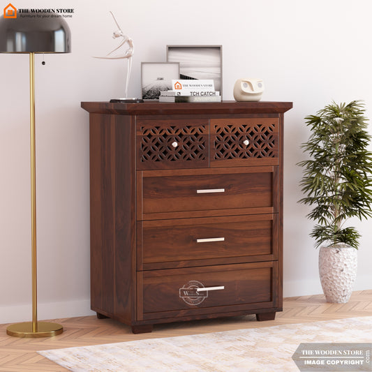 Daffy Chest of Drawer (Walnut Finish)