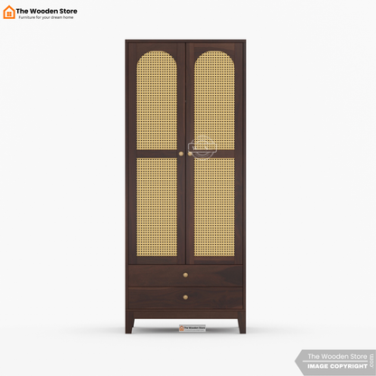 Gaytes 2 Door Multi-Utility Wardrobe (Walnut Finish)