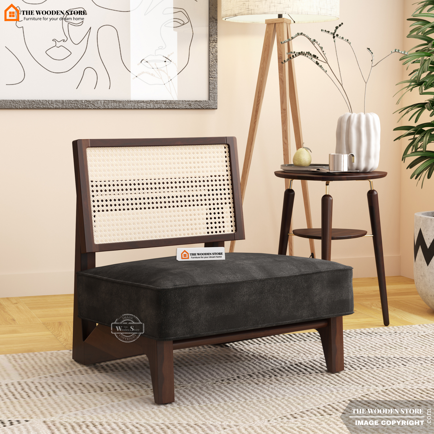 Liora Lounge Chair (Natural Grey)