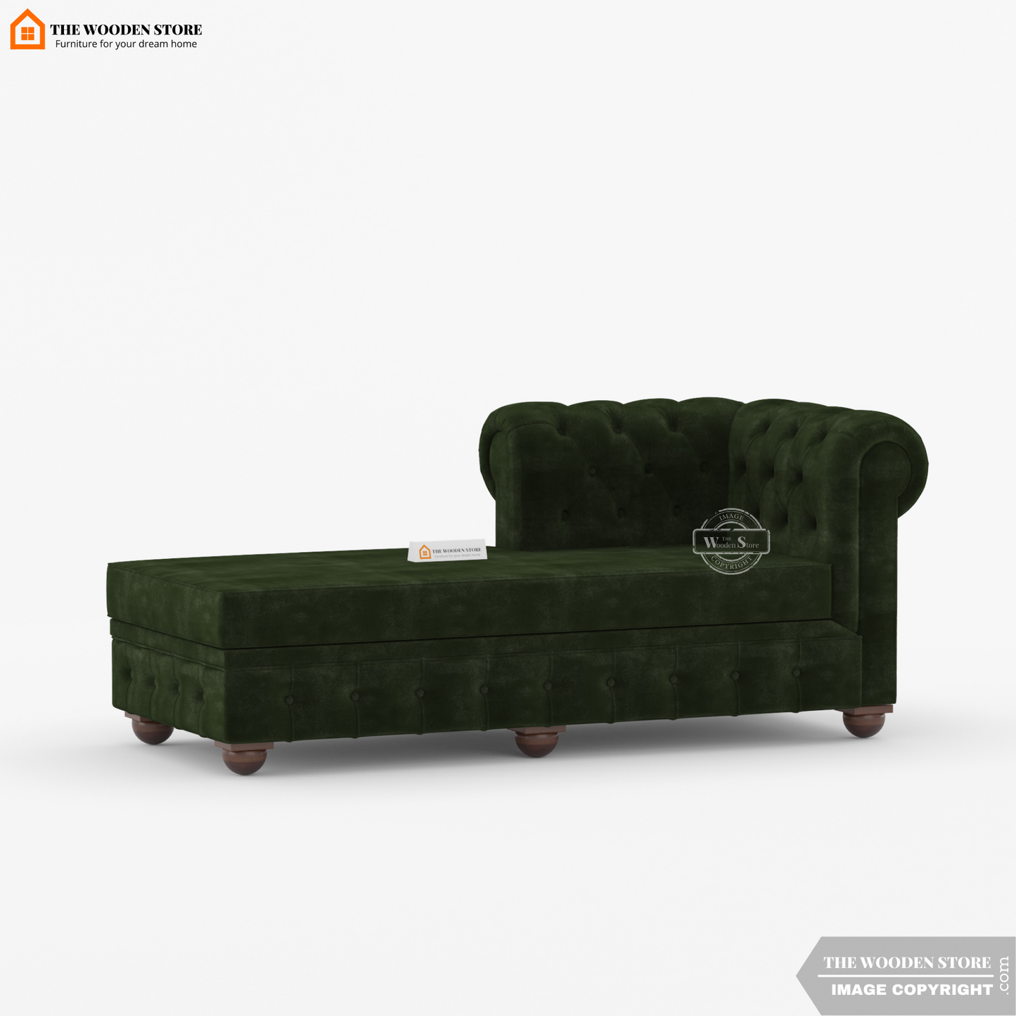 Ronin Chaise Lounge (Olive Green)