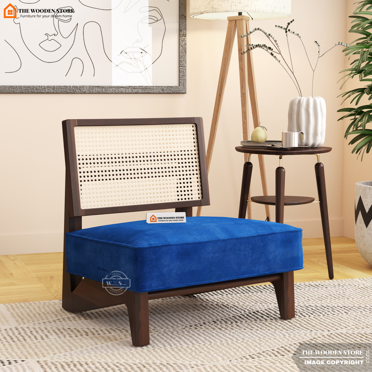 Liora Lounge Chair (Marine Blue)